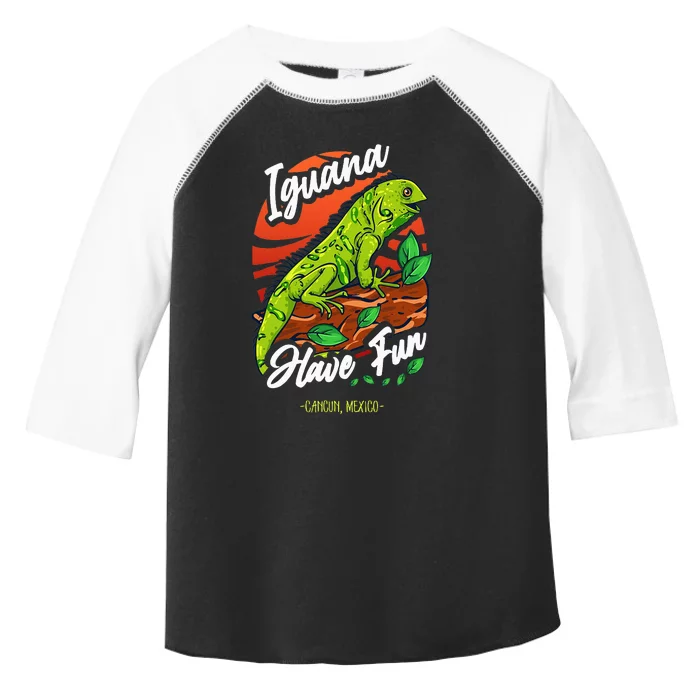 Iguana Have Fun Cancun Mexico Toddler Fine Jersey T-Shirt