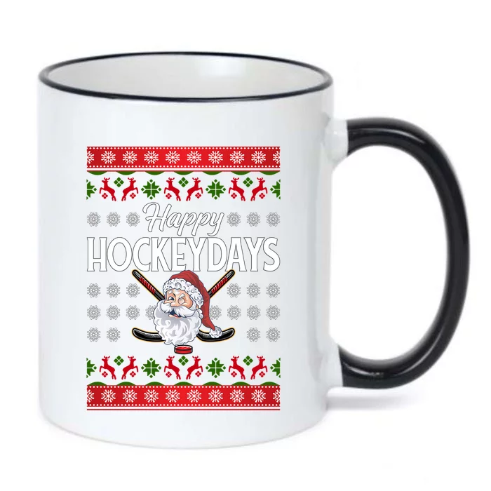 Ice Hockey Fan Happy Hockeydays Hockey Lover Christmas Gift Black Color Changing Mug