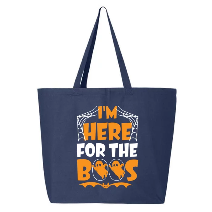 Im Here For Boos Halloween Funny Ghost Ing Product Gift 25L Jumbo Tote