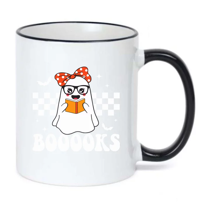 Im Here For The Booooks Funny Halloween Ghost Reading Book Cool Gift Black Color Changing Mug