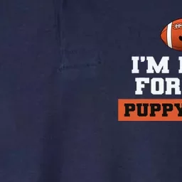 I'm Here For The Puppy Bowl Funny Dog Softstyle Adult Sport Polo