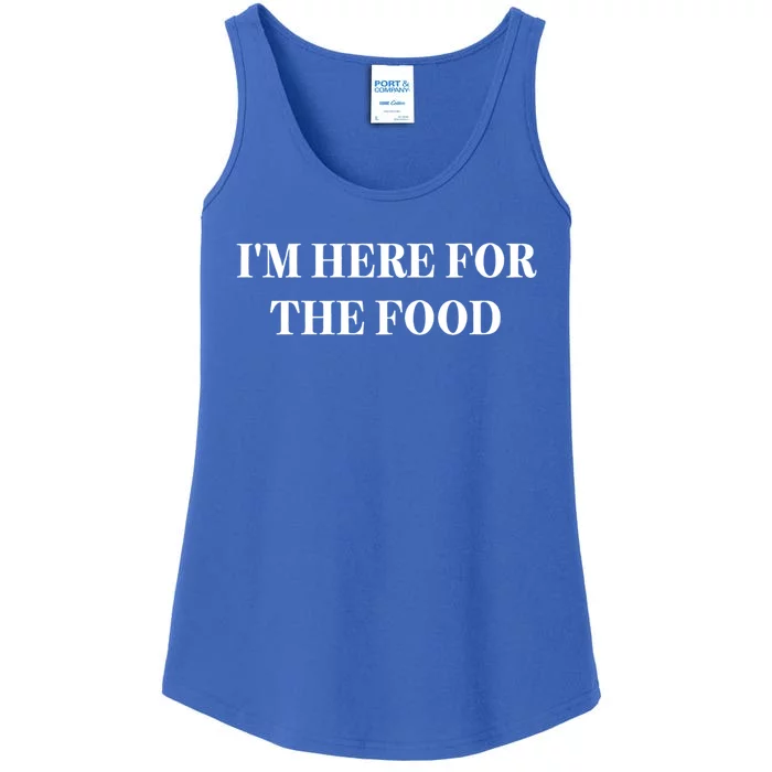 Im Here For The Food Funny Gift Ladies Essential Tank