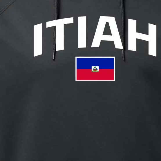 Itiah Haiti Flag Performance Fleece Hoodie