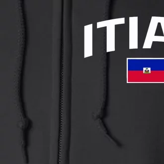 Itiah Haiti Flag Full Zip Hoodie