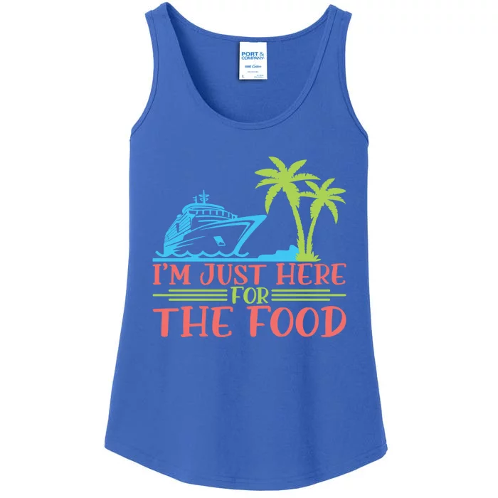 Im Here For The Food Cruise Ship Vacation Gift Ladies Essential Tank