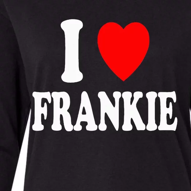 I Heart Frankie Cute Matching Couple Spouse Womens Cotton Relaxed Long Sleeve T-Shirt