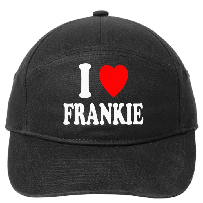 I Heart Frankie Cute Matching Couple Spouse 7-Panel Snapback Hat