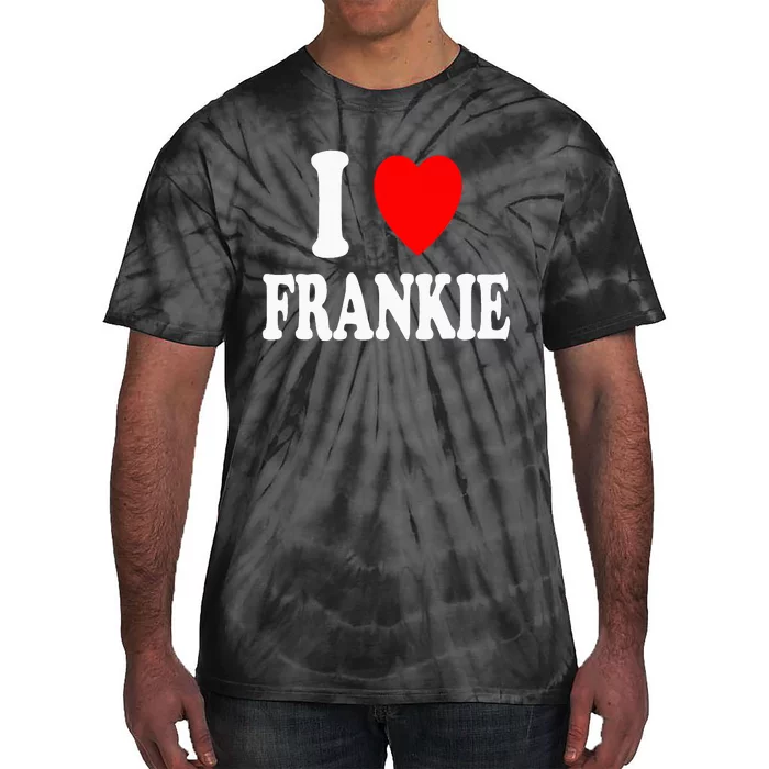 I Heart Frankie Cute Matching Couple Spouse Tie-Dye T-Shirt