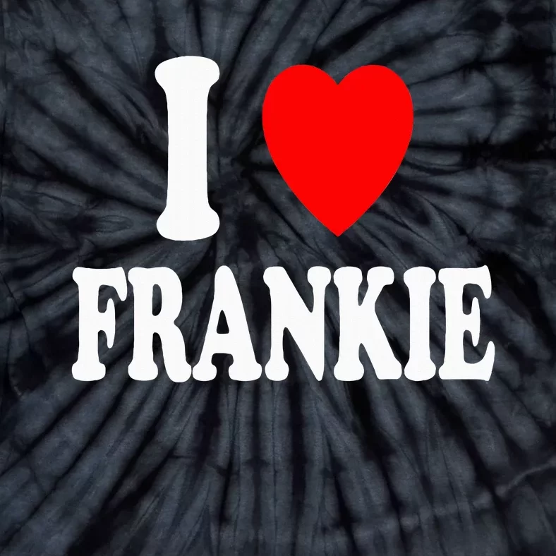 I Heart Frankie Cute Matching Couple Spouse Tie-Dye T-Shirt