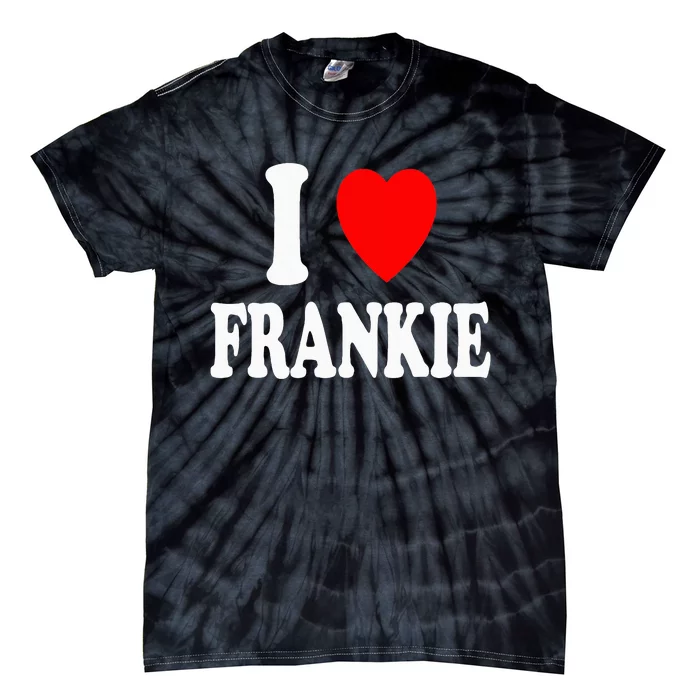 I Heart Frankie Cute Matching Couple Spouse Tie-Dye T-Shirt