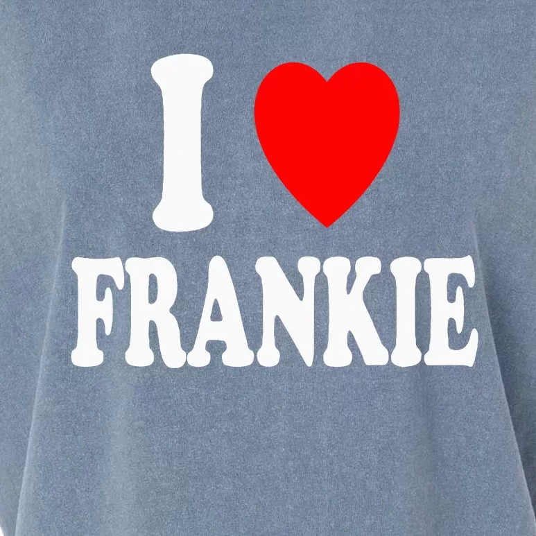 I Heart Frankie Cute Matching Couple Spouse Garment-Dyed Women's Muscle Tee