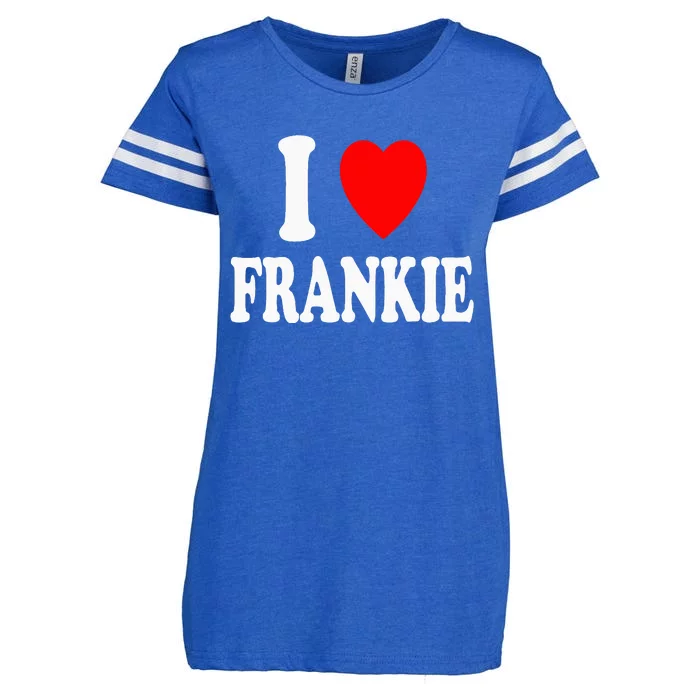 I Heart Frankie Cute Matching Couple Spouse Enza Ladies Jersey Football T-Shirt