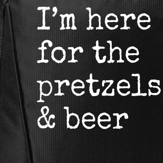 Im Here For The Pretzels And Beer Oktoberfest City Backpack