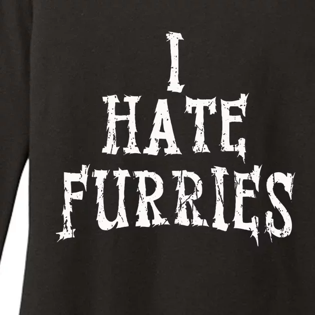 I Hate Furries Furry Fandom Womens CVC Long Sleeve Shirt