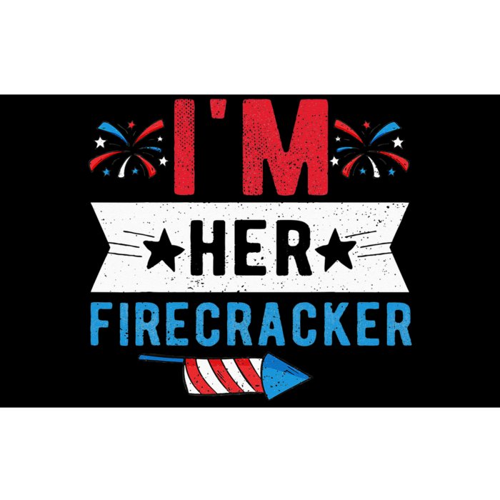 I'm Her Firecracker Cute 4th Of July Matching Couple For Her Bumper Sticker