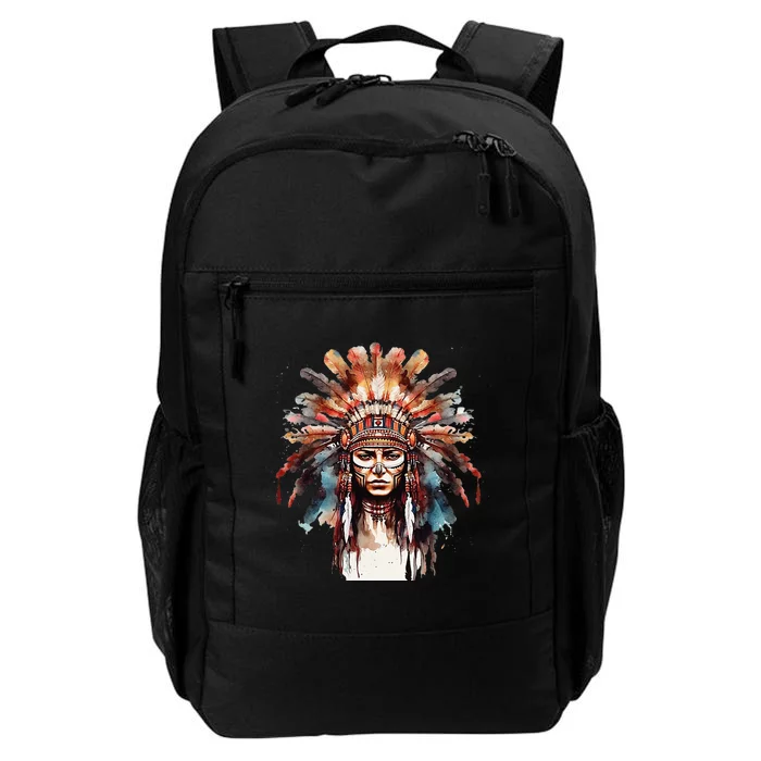 Indian Headpiece feathers Native American Daily Commute Backpack