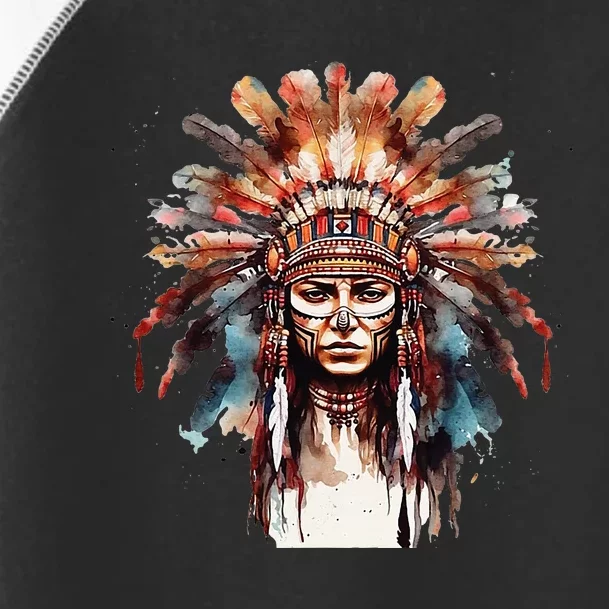 Indian Headpiece feathers Native American Toddler Fine Jersey T-Shirt