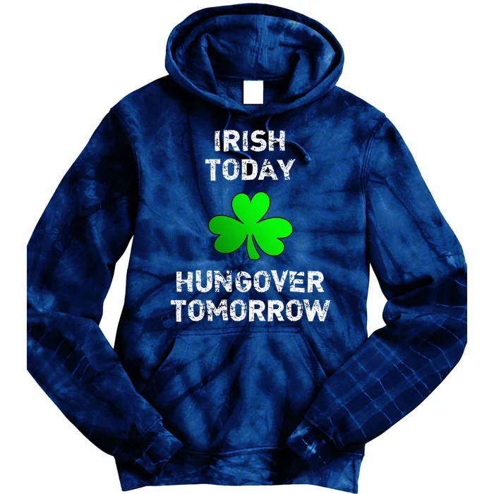 Irishoday Hungoveromorrow Funny Patrick's Day Tie Dye Hoodie