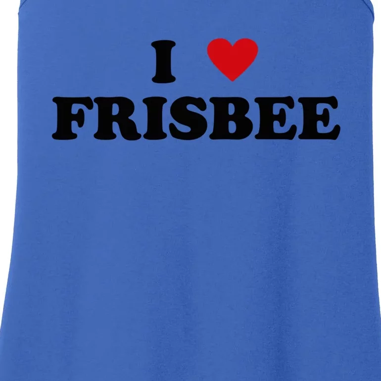 I Heart Frisbee Player I Love Frisbee Gift Ladies Essential Tank