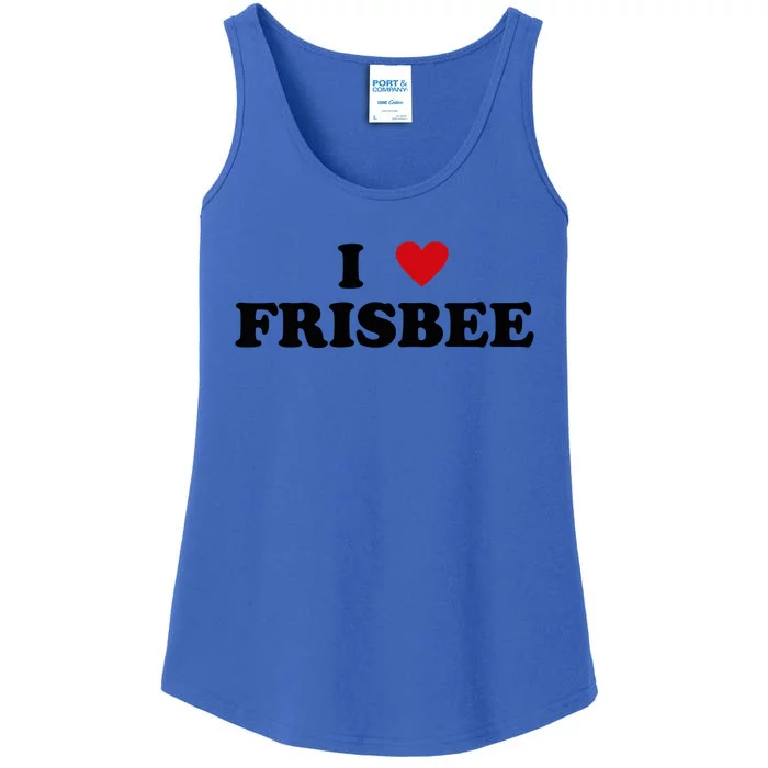 I Heart Frisbee Player I Love Frisbee Gift Ladies Essential Tank