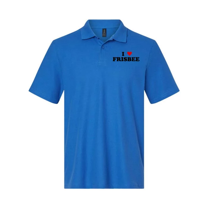 I Heart Frisbee Player I Love Frisbee Gift Softstyle Adult Sport Polo