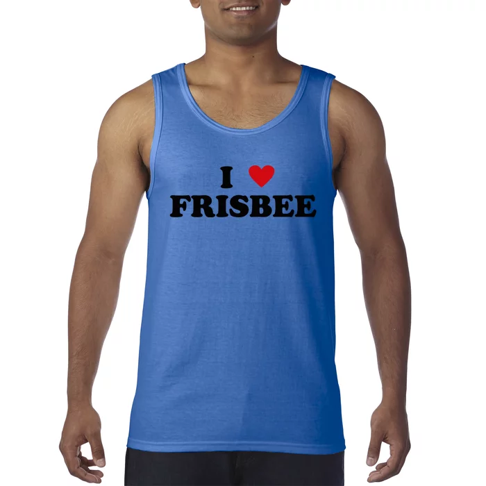 I Heart Frisbee Player I Love Frisbee Gift Tank Top