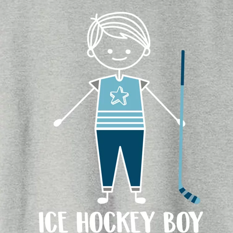 Ice Hockey Funny Gift Team Player Coach Goalie Ice Hockey Funny Gift Women's Crop Top Tee