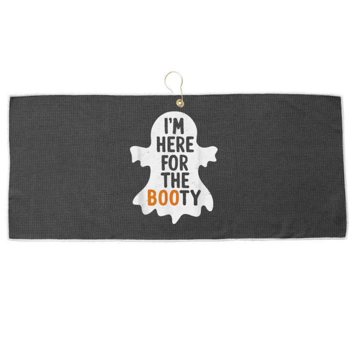 IM Here For The Booty Funny Halloween Large Microfiber Waffle Golf Towel