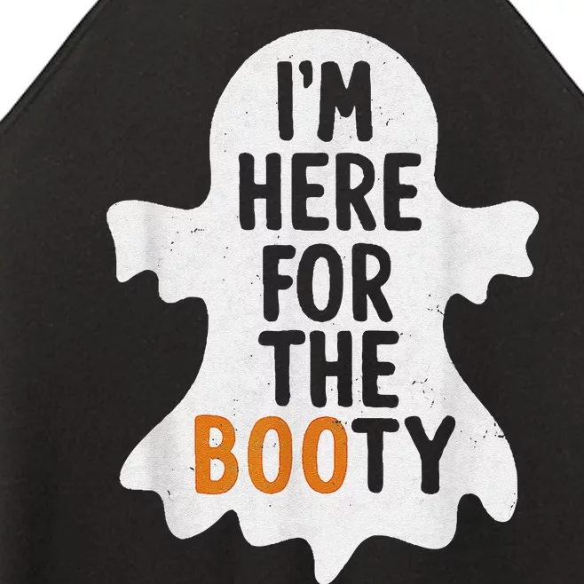 IM Here For The Booty Funny Halloween Women’s Perfect Tri Rocker Tank