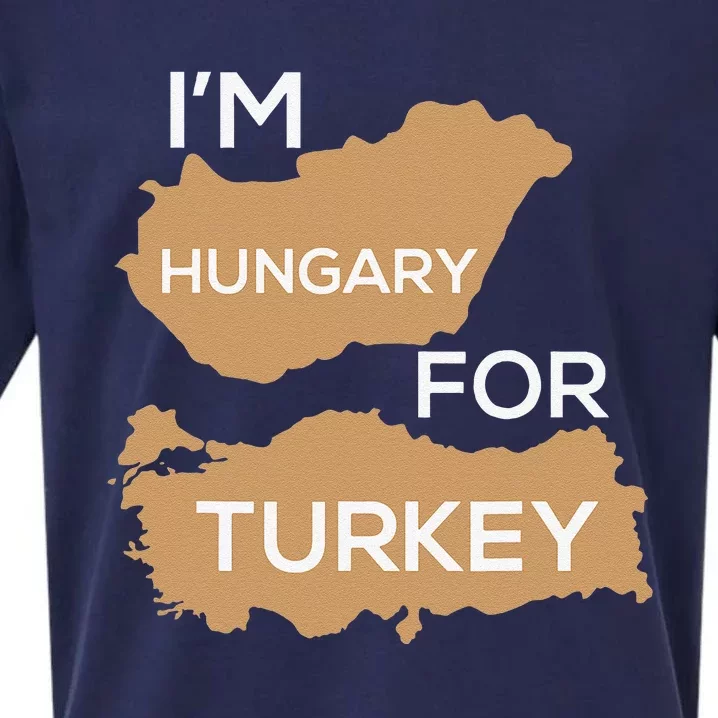 Im Hungary For Turkey Funny Hungry Thanksgiving Holiday Pun Sueded Cloud Jersey T-Shirt