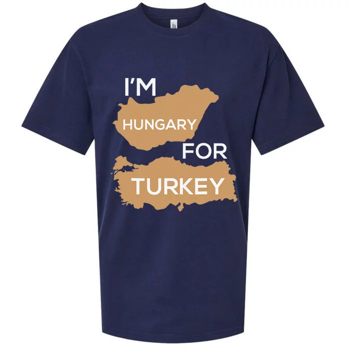 Im Hungary For Turkey Funny Hungry Thanksgiving Holiday Pun Sueded Cloud Jersey T-Shirt