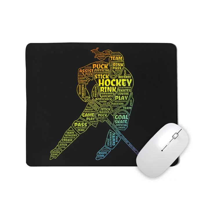 Ice Hockey Girl Mousepad