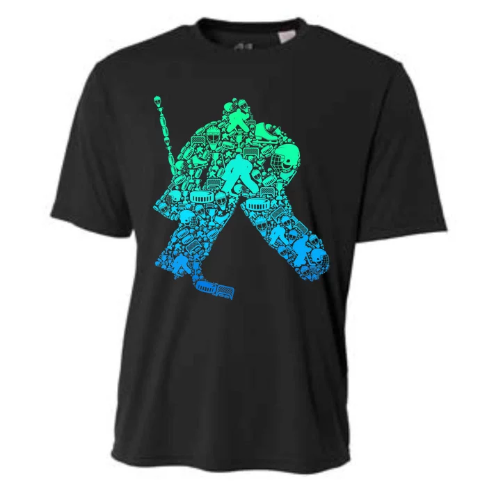 Ice Hockey Goalie Hockey Player Cooling Performance Crew T-Shirt