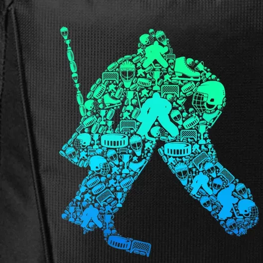 Ice Hockey Goalie Hockey Player City Backpack