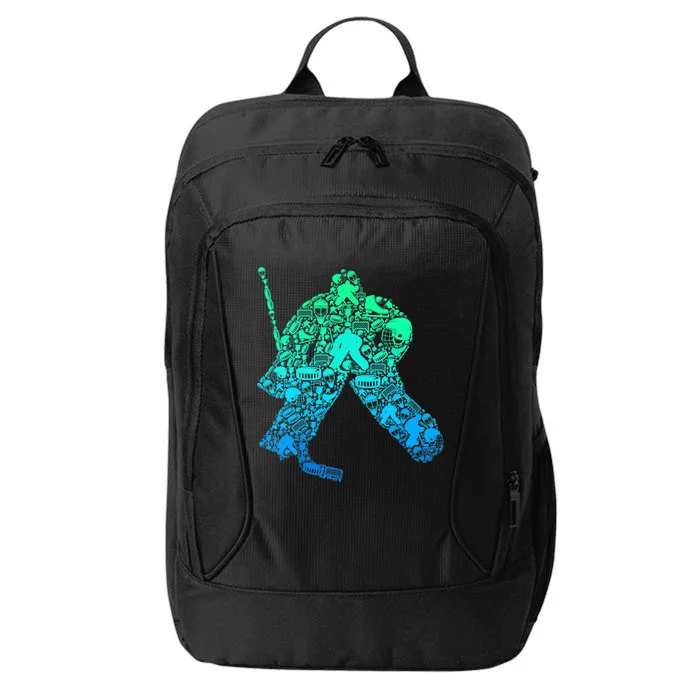 Ice Hockey Goalie Hockey Player City Backpack