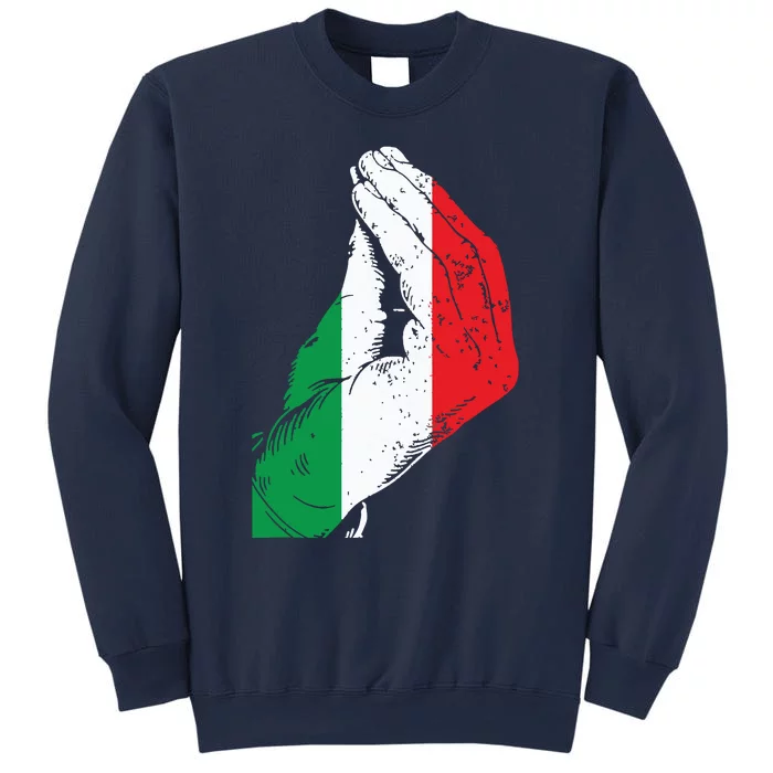 Italy Hand Gesture Italia Italian Flag Pride Funny Sweatshirt