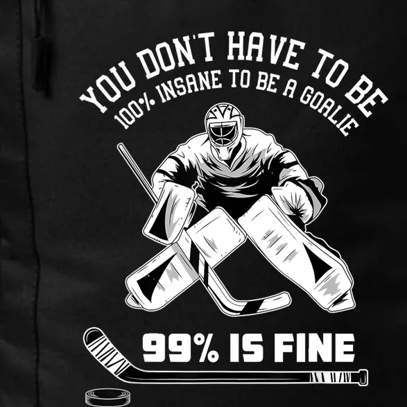 Ice Hockey Goalkeeper Goaltender Ice Hockey Goalie TShirt Daily Commute Backpack