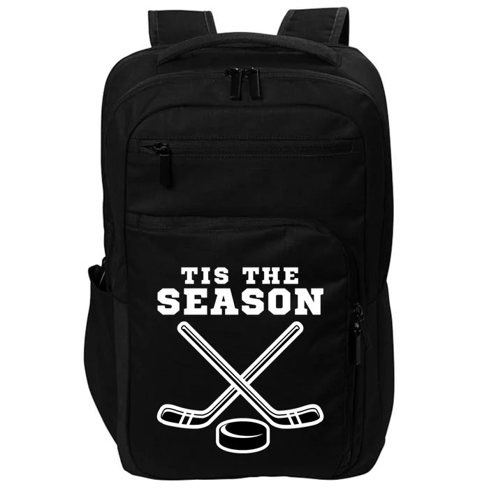 Ice Hockey Game Tis The Season Big Game Of Day Sport Funny Gift Impact Tech Backpack