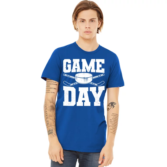 Ice Hockey Game Day Fans Gift Premium T-Shirt