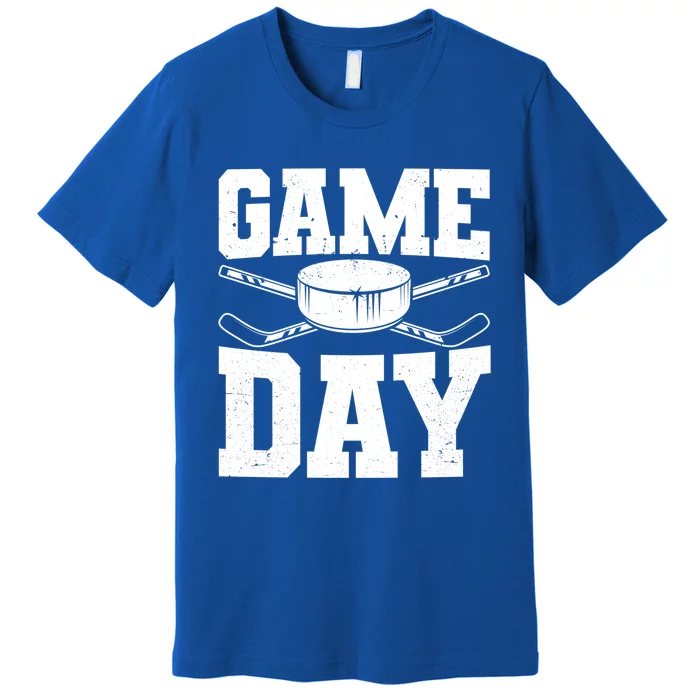 Ice Hockey Game Day Fans Gift Premium T-Shirt