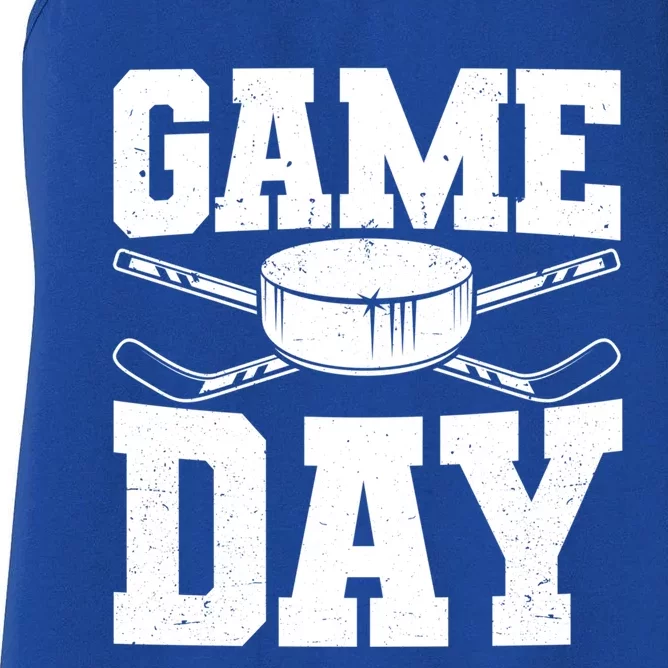 Ice Hockey Game Day Fans Gift Women's Racerback Tank