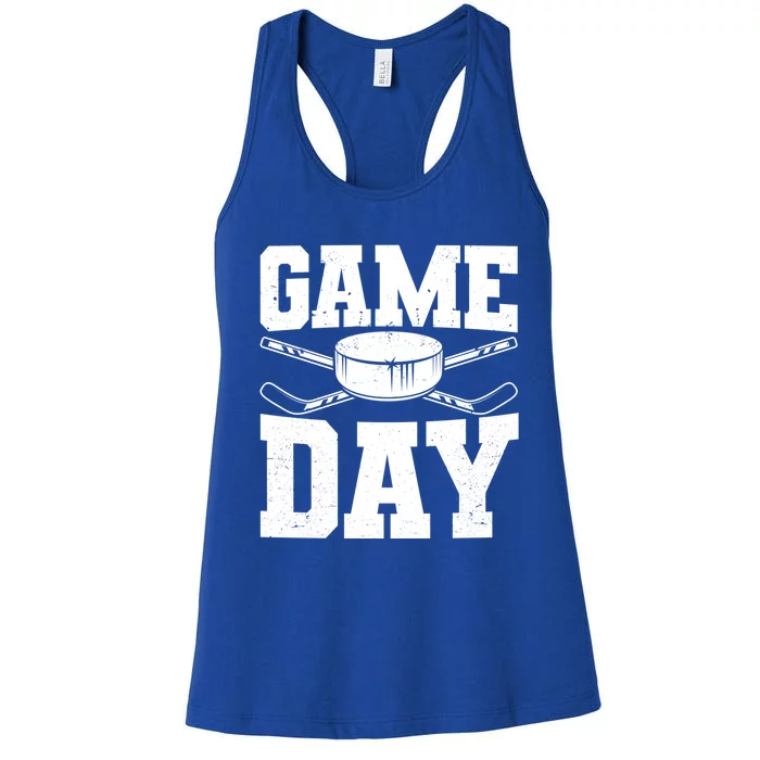 Ice Hockey Game Day Fans Gift Women's Racerback Tank