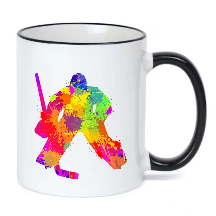 Ice Hockey Goalie Hockey Meaningful Gift Black Color Changing Mug