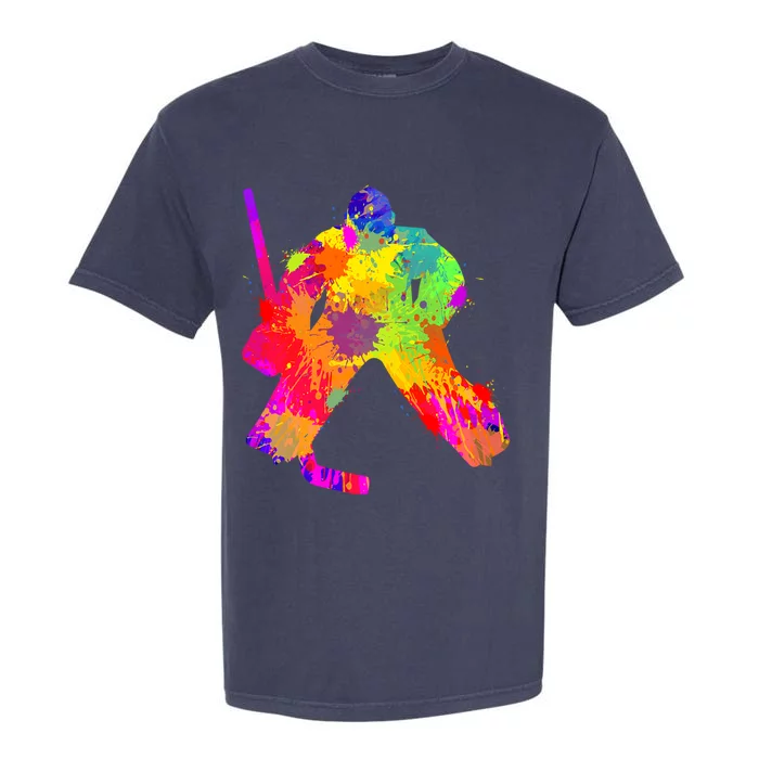 Ice Hockey Goalie Hockey Meaningful Gift Garment-Dyed Heavyweight T-Shirt