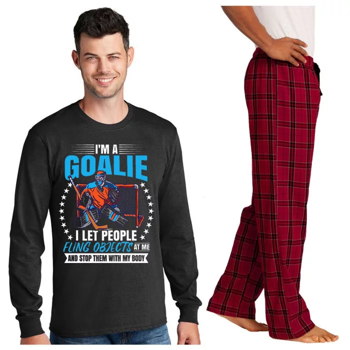 Ice Hockey Goalie Long Sleeve Pajama Set