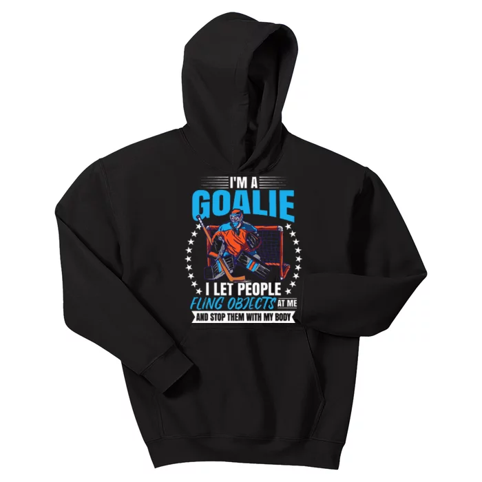 Ice Hockey Goalie Kids Hoodie