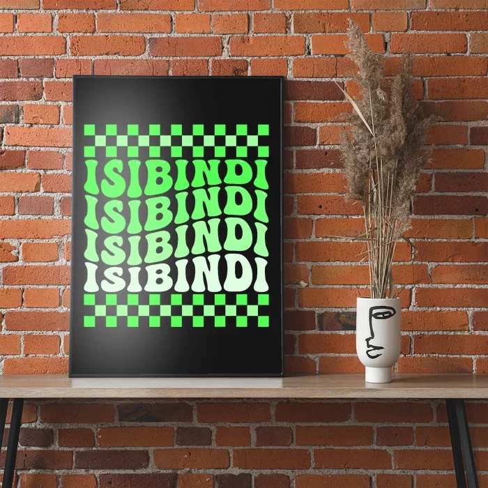 Isibindi House Green Retro Groovy Social Psychology Isibindi Poster