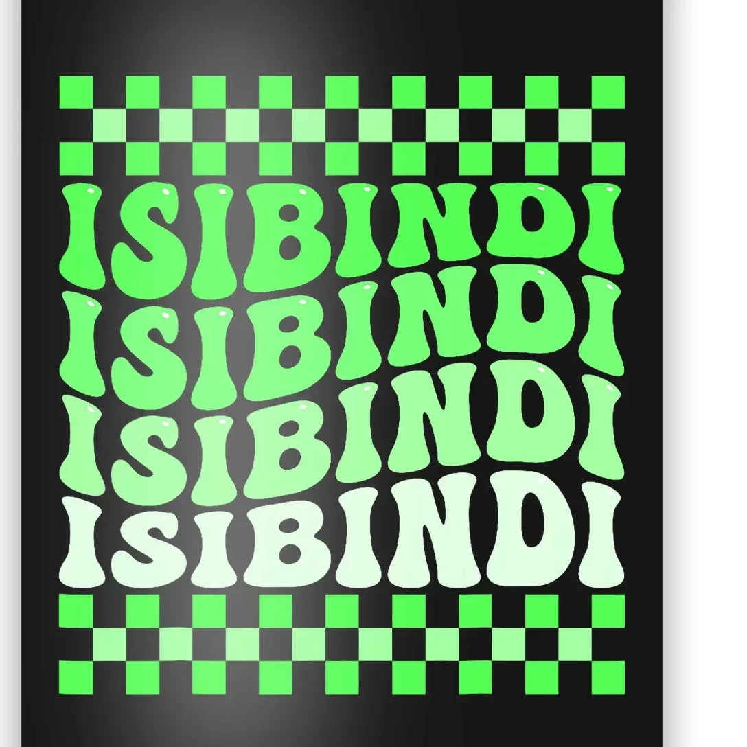 Isibindi House Green Retro Groovy Social Psychology Isibindi Poster