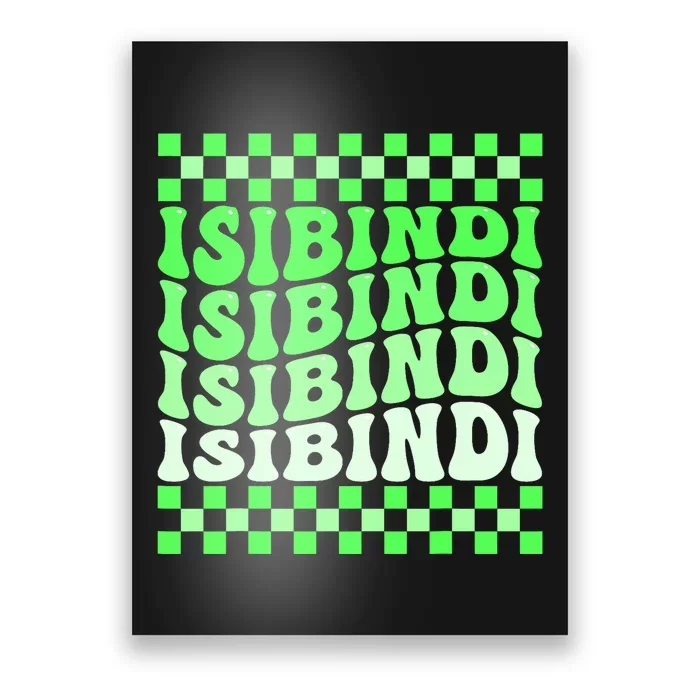 Isibindi House Green Retro Groovy Social Psychology Isibindi Poster