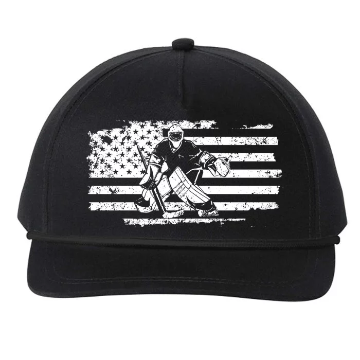 Ice Hockey Goalie Snapback Five-Panel Rope Hat